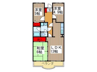 シャルム春日部の物件間取画像